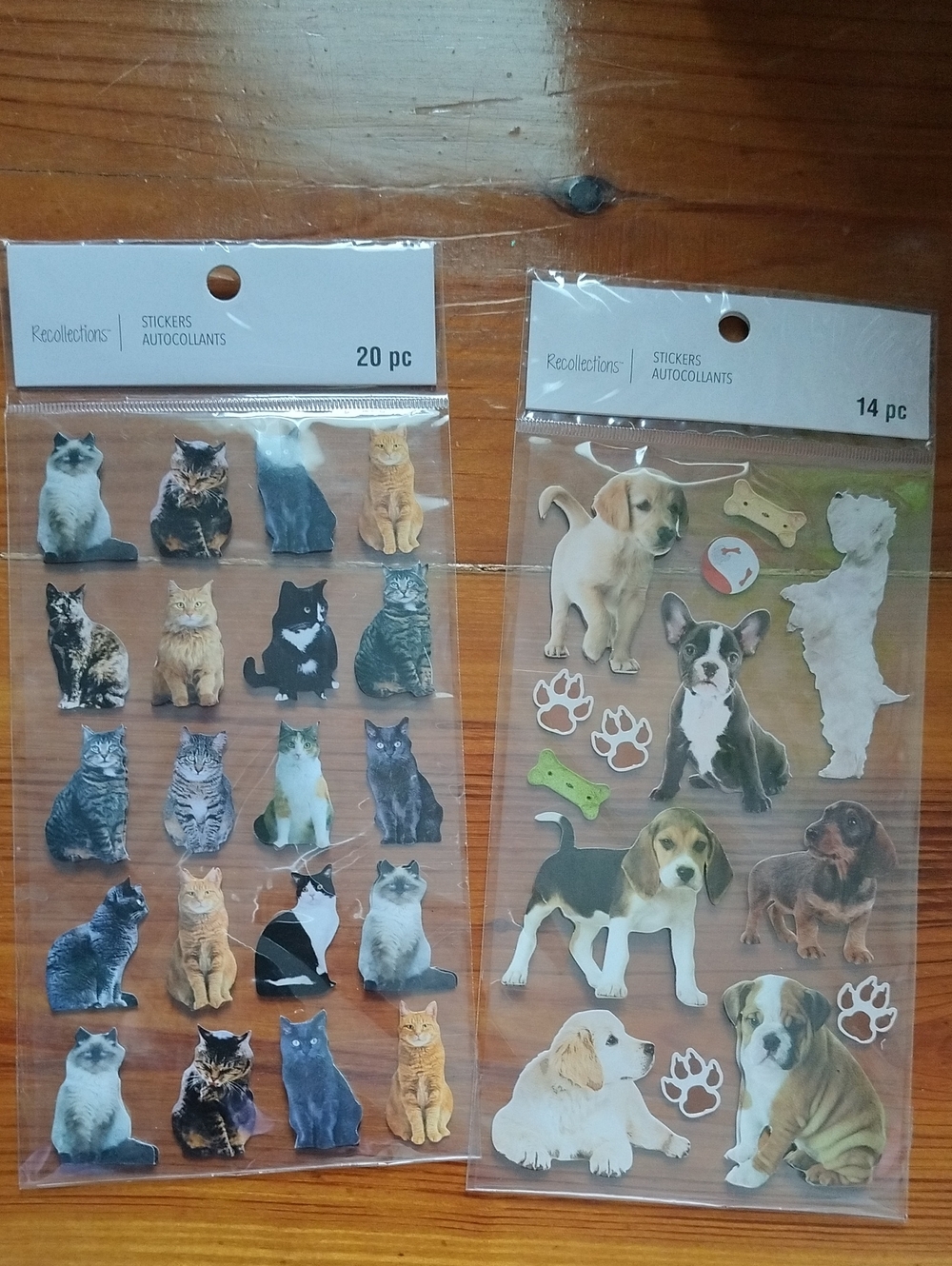 Recollections Dog Cat Stickers Pack - Assorted Brown, Gray, Black Cats